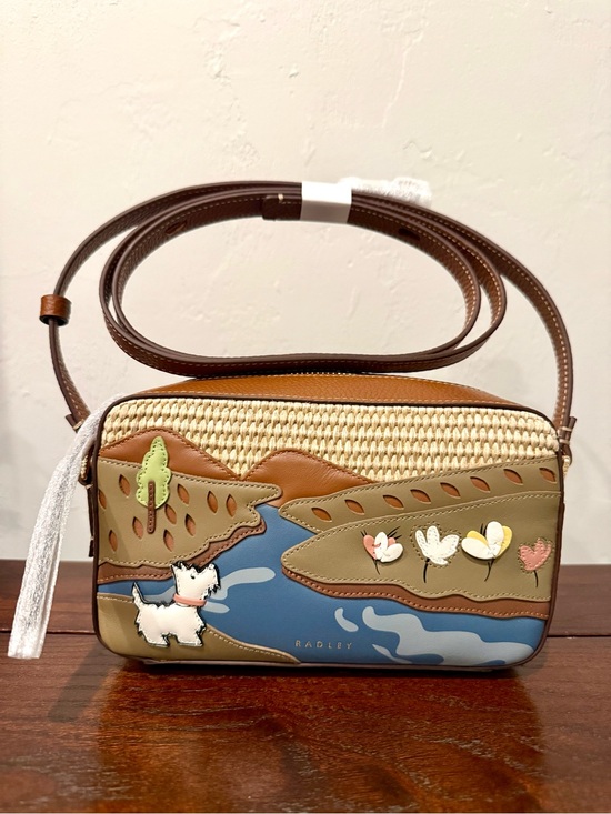 RADLEY LONDON Handbags - NWT Radley London Spring Daze picture Brown & Multicolor Leather Crossbody Bag
